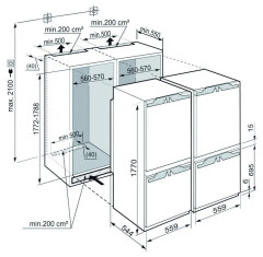 Встраиваемый холодильник Liebherr SBS 66I2