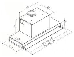 Встраиваемая вытяжка Faber Ilma X A90