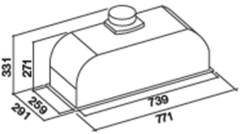 Встраиваемая вытяжка Falmec Built-In 70 Max WH 600 NEW