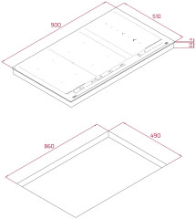 Индукционная варочная панель Teka IZF 99700 BK MST