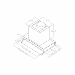 Встраиваемая вытяжка Elica Box In Plus IXGL/A/90