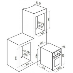 Электрический духовой шкаф Ardesia HSN 040 Black
