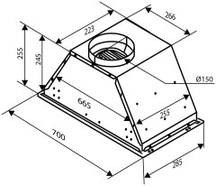 Встраиваемая вытяжка Zigmund&amp;Shtain K 006.71 S