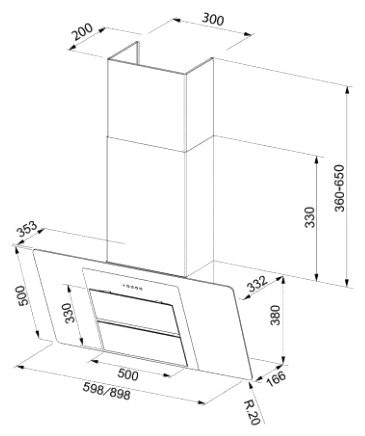 Кухонная вытяжка Faber Northia EG8 WH A60