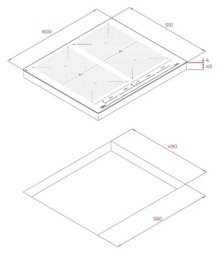 Индукционная варочная панель Teka IZF 64600 BK MSP
