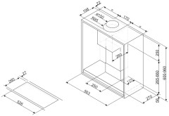 Встраиваемая вытяжка Smeg KSGT56B