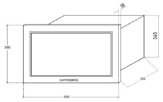Встраиваемая микроволновая печь Kuppersberg HMW 650 BL