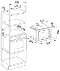 Встраиваемая микроволновая печь Franke FSL 20 MW BK 131.0632.993