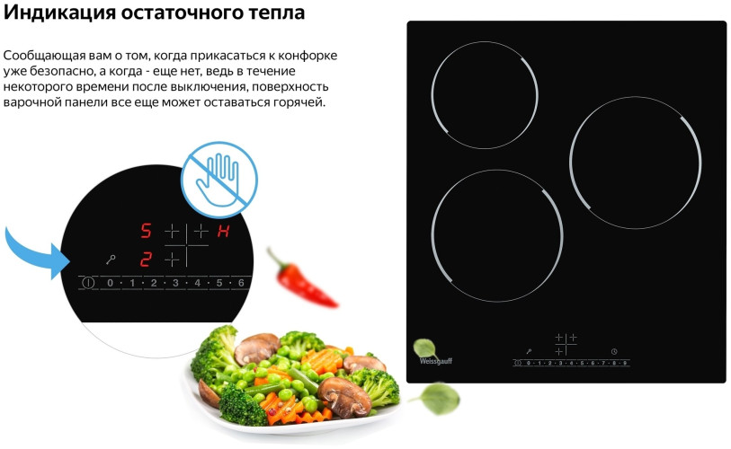 Электрическая варочная панель Weissgauff HV 430 BS