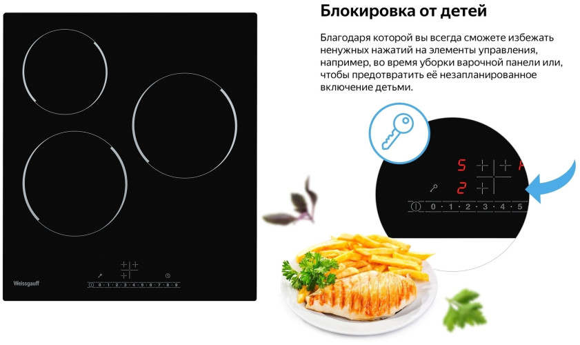 Электрическая варочная панель Weissgauff HV 430 BS