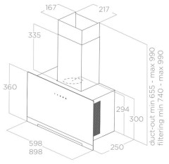 Встраиваемая вытяжка Elica Aplomb-RS WH/A/60