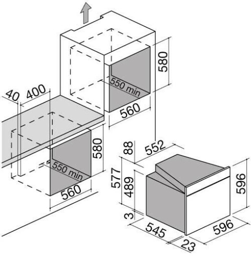 Электрический духовой шкаф Barazza 1FEVTP trama stainless steel
