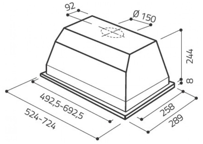 Встраиваемая вытяжка Elica Elibloc HT A/60