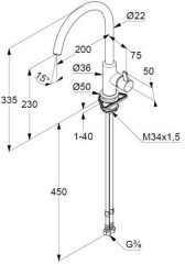 Смеситель для кухни Kludi Bingo Star XS 468030578