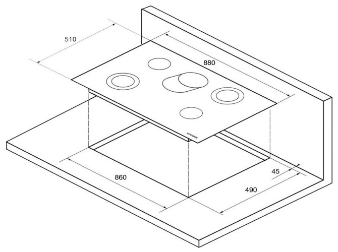 Электрическая варочная панель Kuppersberg FA 9VF05