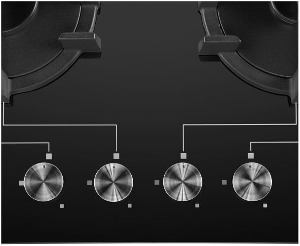 Газовая варочная панель MAUNFELD MGHG 124 20 B