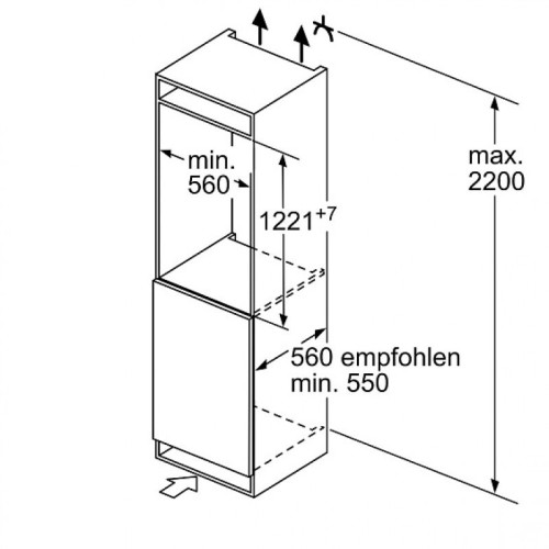 Встраиваемый холодильник Siemens BUILT-IN KI41RVFE0