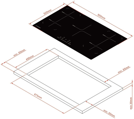 Индукционная варочная панель Kuppersberg ICS 905