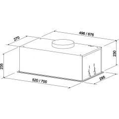 Встраиваемая вытяжка ZorG Stella 1200 52 S белый
