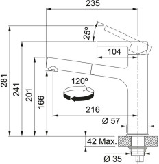 Смеситель для кухни Franke Centro ВШ 115.0621.550