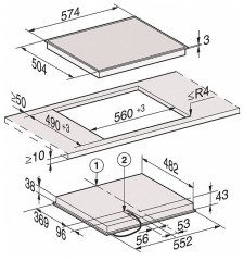 Электрическая варочная панель Miele KM 6520 FR, черный