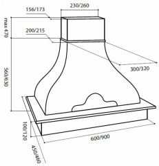 Кухонная вытяжка Lex Napoli 900