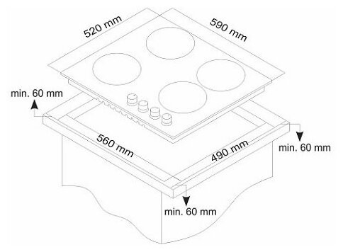 Индукционная варочная панель Simfer H 60I19 B021