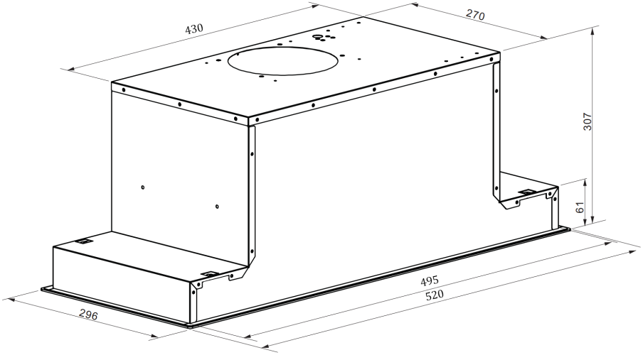 Встраиваемая вытяжка Gunter&Hauer Atala 1060 GL