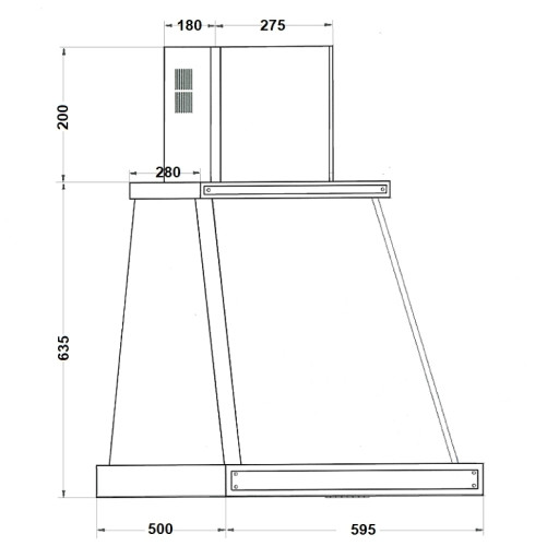 Кухонная вытяжка Kuppersberg T 669 C Bronze