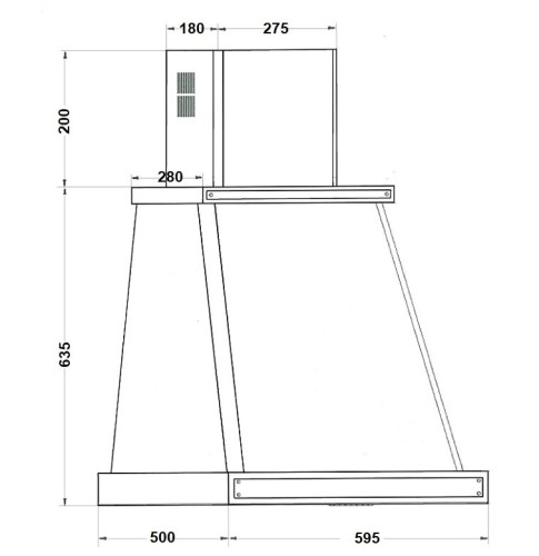 Кухонная вытяжка Kuppersberg T 669 C Bronze
