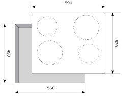 Электрическая варочная панель Lex EVH 640 BL