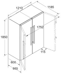 Холодильник Liebherr SBS 7212