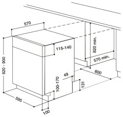 Посудомоечная машина Hotpoint-Ariston PFT 834