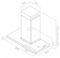 Кухонная вытяжка Elica BIO WH/A/90 Rovere