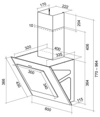 Кухонная вытяжка Shindo Ostaria Sensor 60 SS/BG