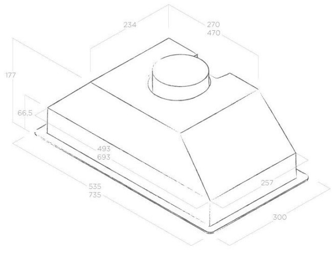 Встраиваемая вытяжка Elica Era C IX/A/60