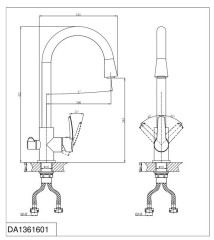 Смеситель для кухни D&amp;K Rhein Valerius DA1361601 хром