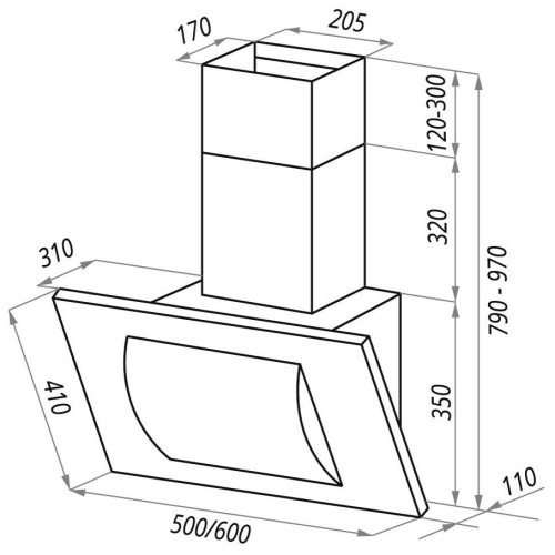 Кухонная вытяжка MAUNFELD TOWER ROUND 60