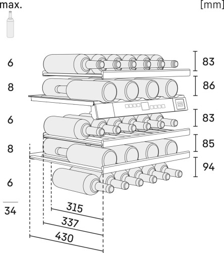Встраиваемый винный шкаф Liebherr UWTgb 1682-26 001
