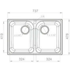 Кухонная мойка GranFest Quarz GF-Z15 черный
