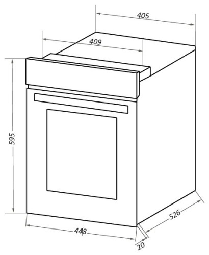Электрический духовой шкаф MAUNFELD EOEC516W