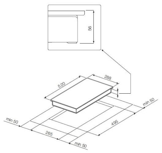 Индукционная варочная панель GRAUDE IK 30.1 W