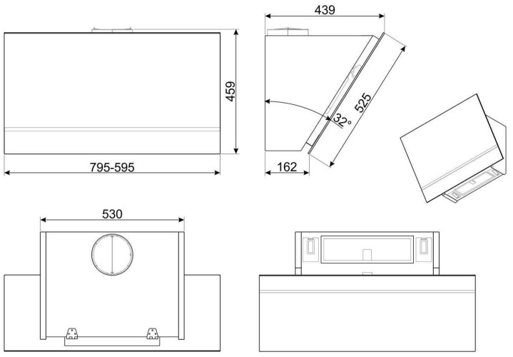 Кухонная вытяжка Smeg KV26N