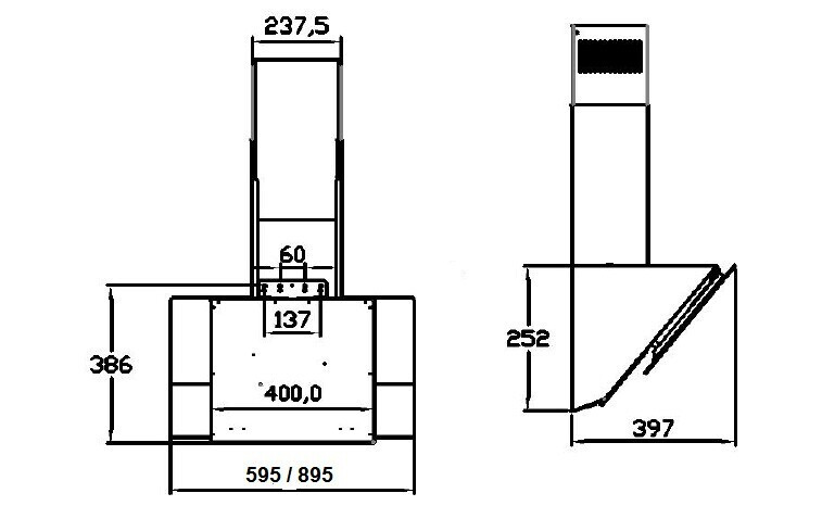 Кухонная вытяжка Zigmund & Shtain K 221.91 W
