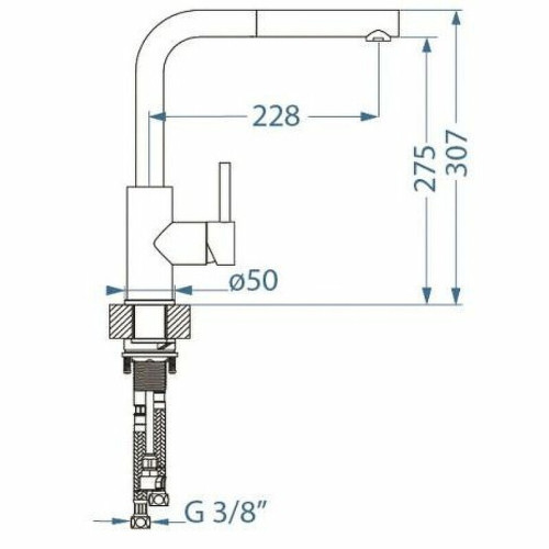 Смеситель для кухни Alveus Zeos P Monarch Gold 1136501