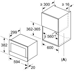 Встраиваемая микроволновая печь Bosch BFL834GC1
