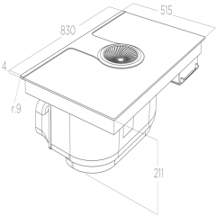 Электрическая варочная панель Elica NIKOLATESLA ONE EVO BL/A/83 PRF0196318