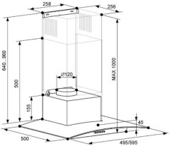 Кухонная вытяжка KUCHE KAB 500 WL