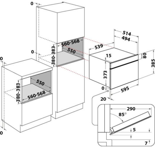 Встраиваемая микроволновая печь Whirlpool AMW 730 SD