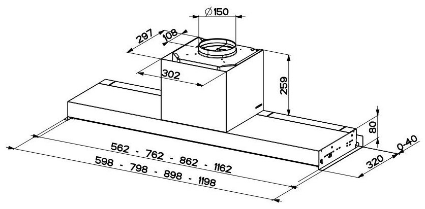 Встраиваемая вытяжка Faber In-Nova Touch X A90